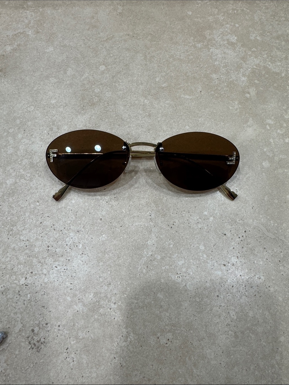 Fashion nova Oval Brown Lens Sunglasses - Women Accessories